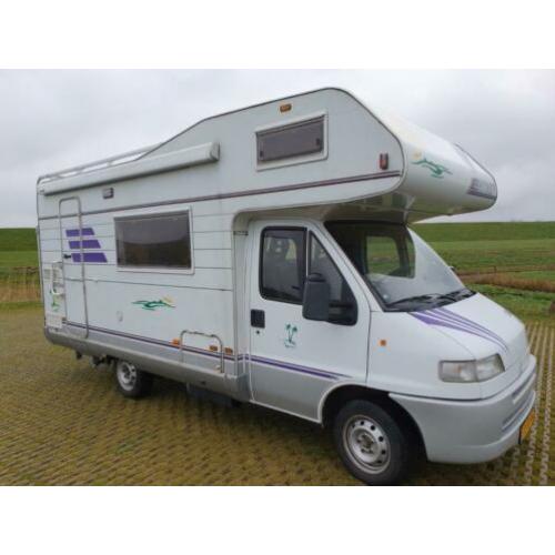nette fiat 2.5 d ,hymer alkoof ,1995,airco,5 persoons