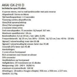 AKAI GX 210D tapedeck