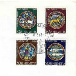 Envelop Zwitserland 1968 Helvetia Pro Patria.