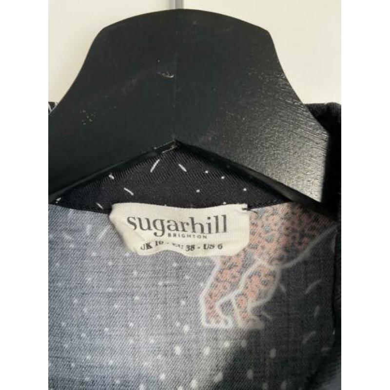 Sugarhil midi dress tijgerprint maat M zgan