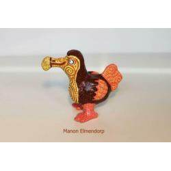 100% Handgemaakt Beeldje Dodo / Vogel Kunst Nieuw