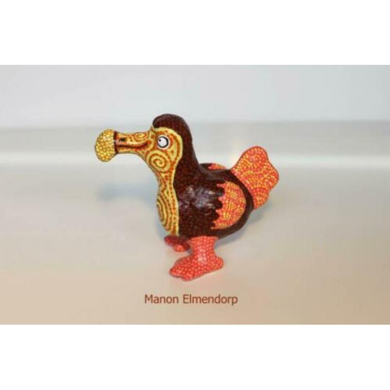 100% Handgemaakt Beeldje Dodo / Vogel Kunst Nieuw