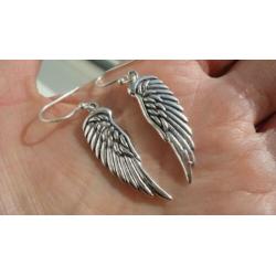 925 zilver / zilveren oorbellen vleugels / wings - Vanoli