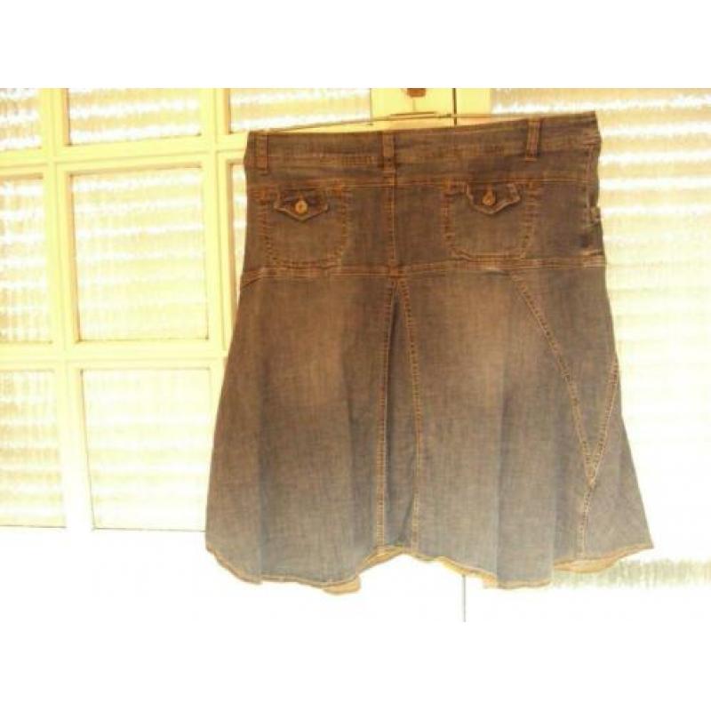 Vaal blauwe stretch jeans rok YESSICA C&A 44 L goede staat