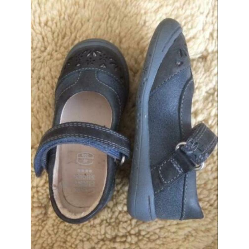Clarks donkerblauwe baby meisjes schoentjes maat 20