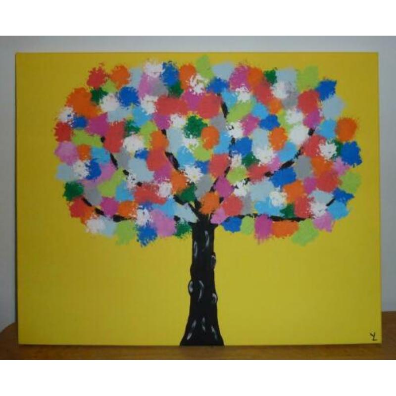 Voor Kinderkamer Babykamer. Schilderij. Unicum. Zie foto's!