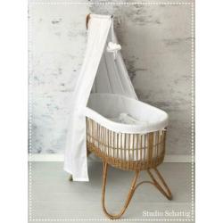 *retro rotan wieg *
