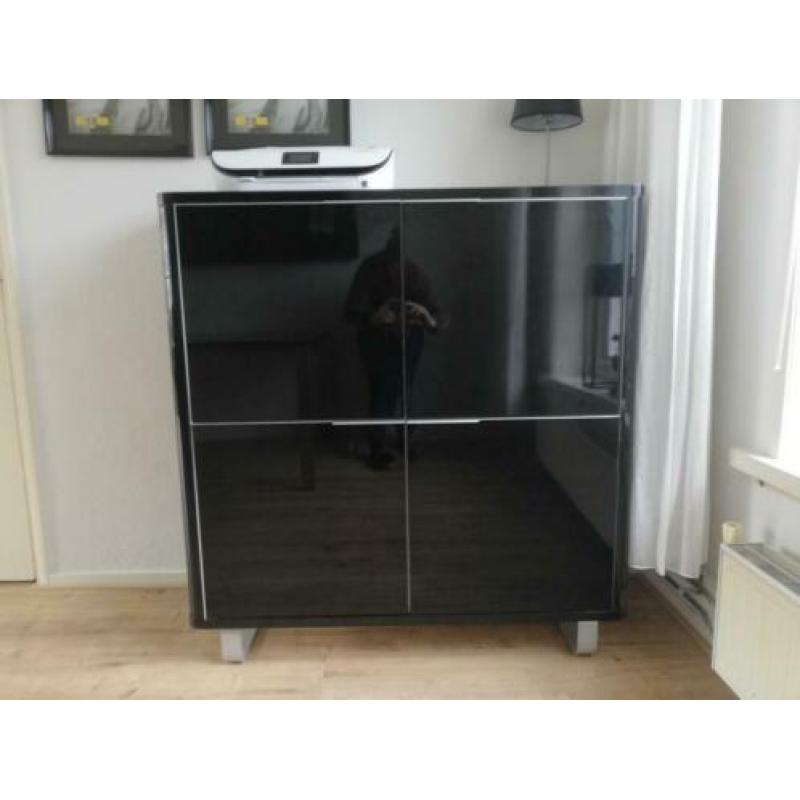 Hooglans zwart kasten + tv kast