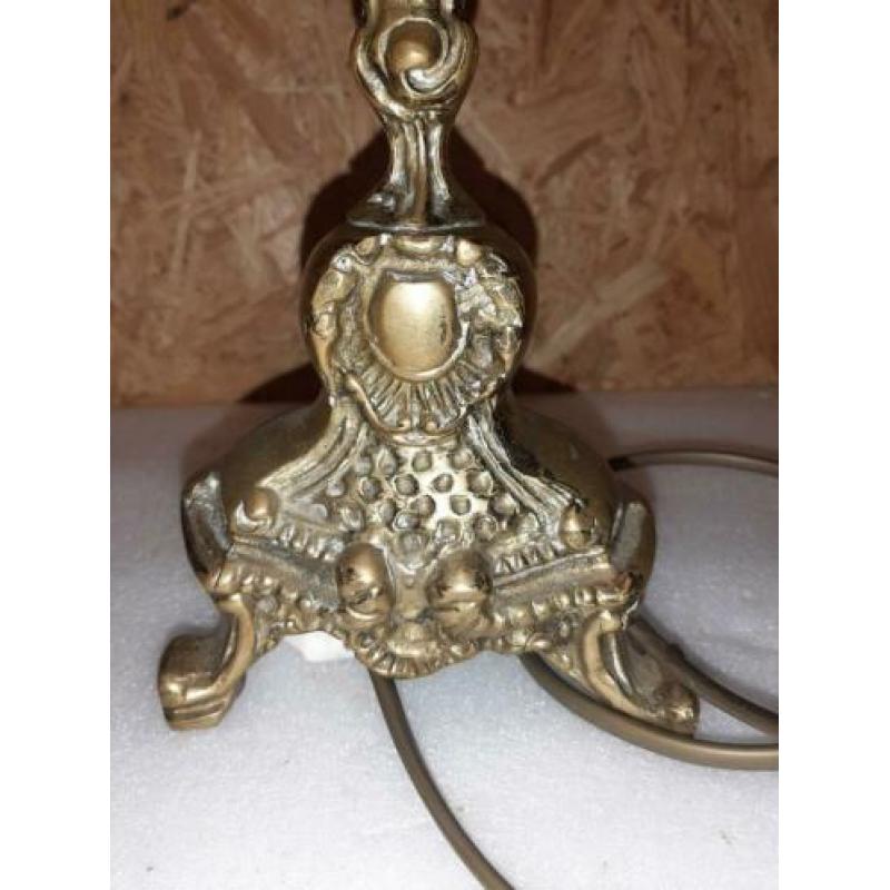 Zware messing schemerlamp