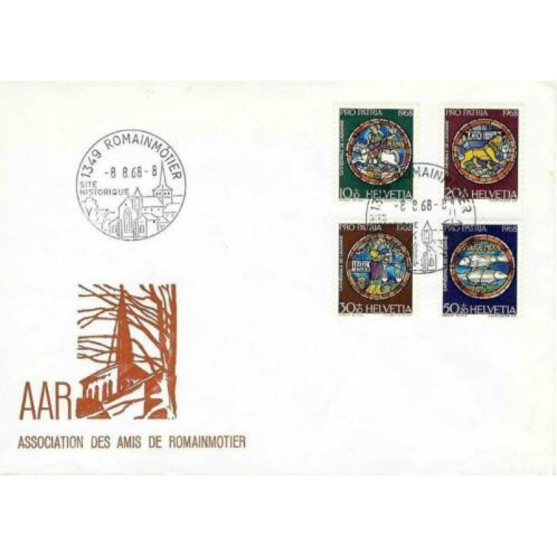 Envelop Zwitserland 1968 Helvetia Pro Patria.