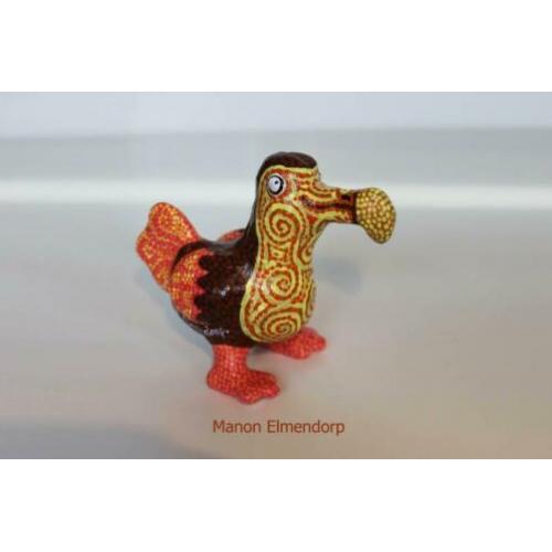 100% Handgemaakt Beeldje Dodo / Vogel Kunst Nieuw