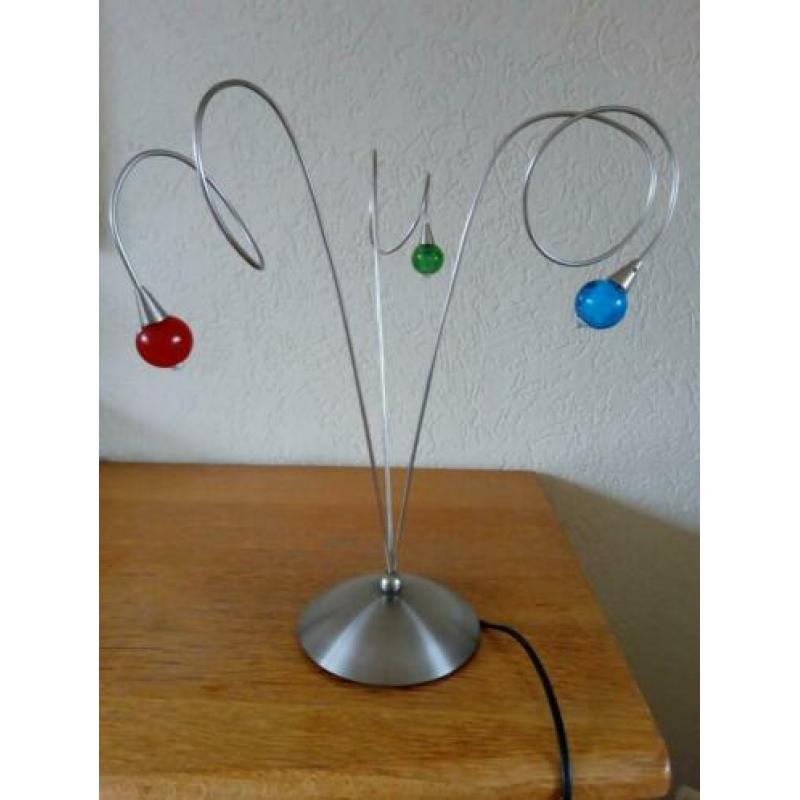 Harco loor strawberry design tafellamp bureaulamp 3 bolletje
