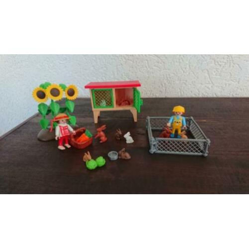 Playmobil Konijnenhok nr. 3075 - 3373 Compleet
