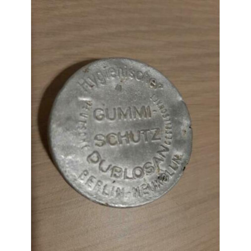 Gummi-Schutz Wehrmacht Condoom Blikje