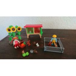 Playmobil Konijnenhok nr. 3075 - 3373 Compleet