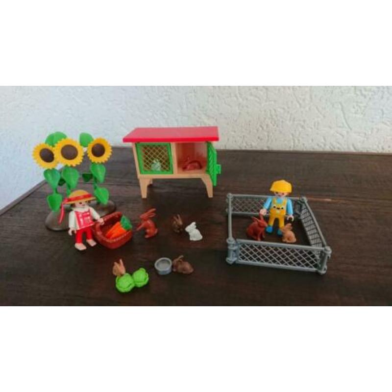 Playmobil Konijnenhok nr. 3075 - 3373 Compleet