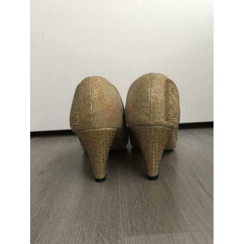 Pumps met open teen, maat 41