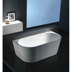 Mueller Back to wall mat wit half vrijstaand bad 180x80cm