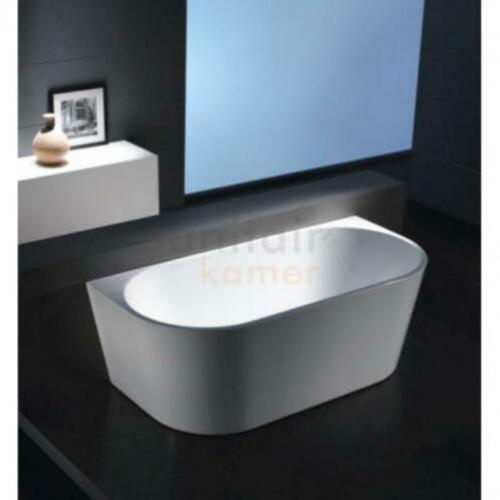 Mueller Back to wall mat wit half vrijstaand bad 180x80cm