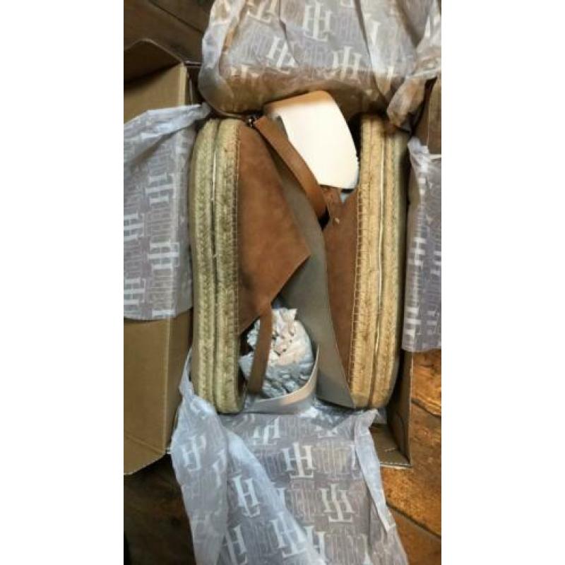 Tommy Hilfiger espadrilles 40 bruin suède half open