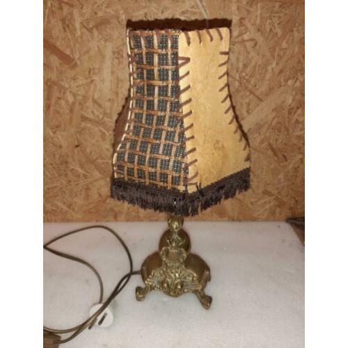 Zware messing schemerlamp