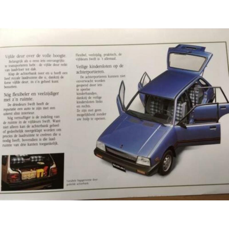 Autofolder/Brochure Suzuki Swift 5 deurs