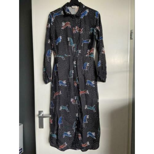 Sugarhil midi dress tijgerprint maat M zgan