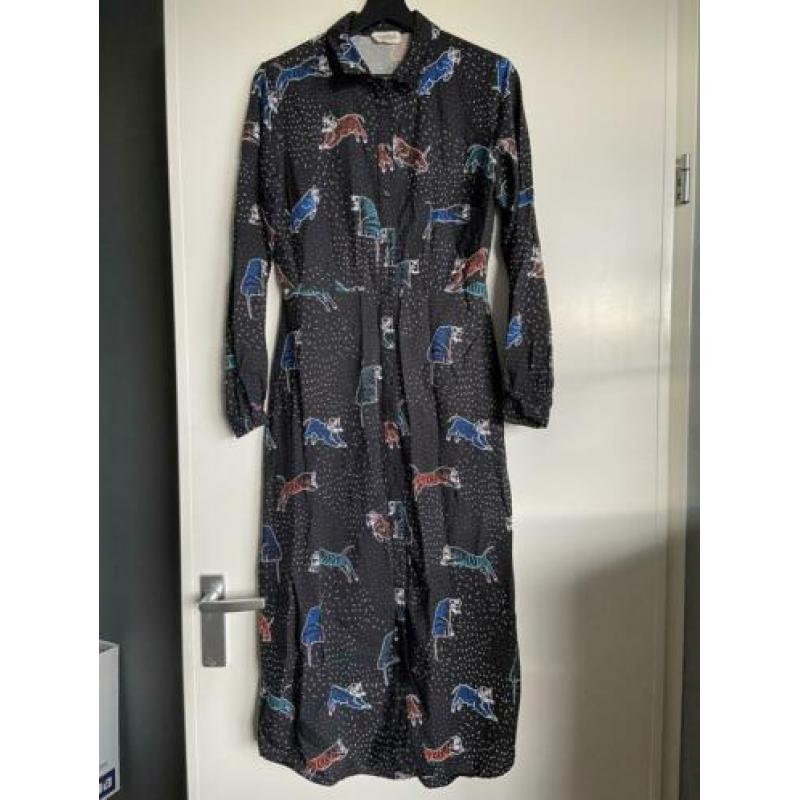 Sugarhil midi dress tijgerprint maat M zgan
