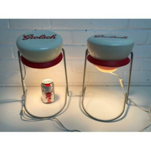 2 Grolsch beugel lampen