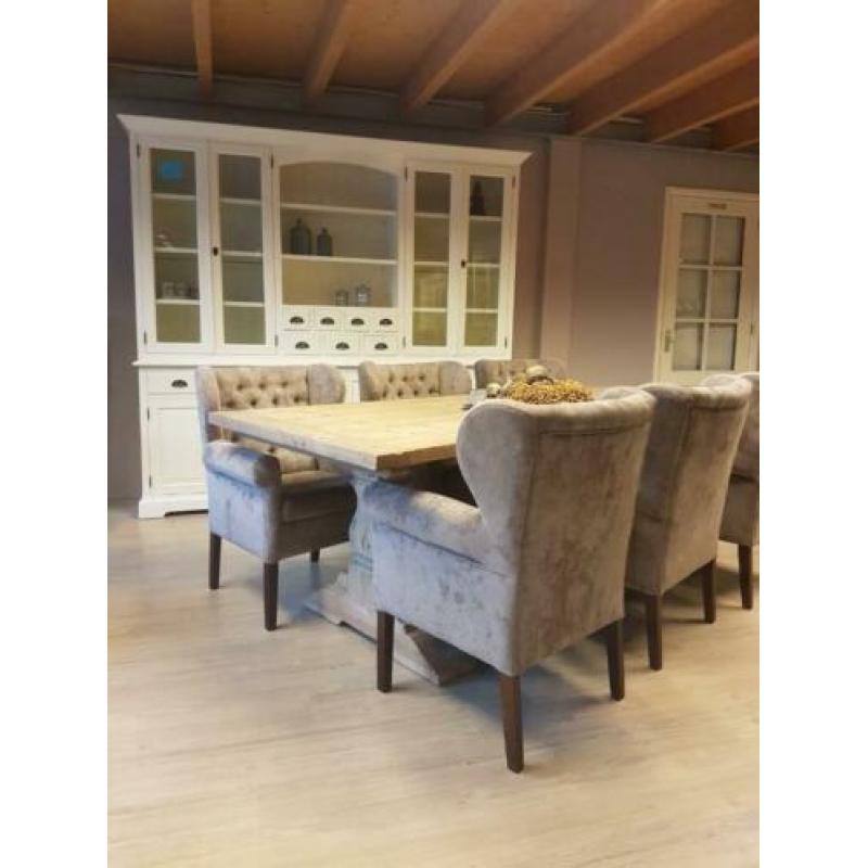 *VOORRAAD* 6 Stuks Landelijke Eetkamerstoelen Roman (5)