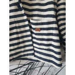 Only blazer Donkerblauw wit gestreept maat S 36 zara colbert