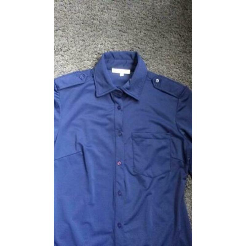 Comfort blouse blauw maat S of 36 Nieuw!