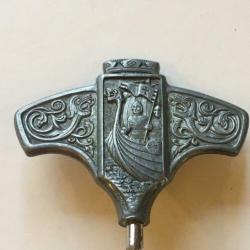 HS Konge tinn Norway pewter: tinnen kurkentrekker viking