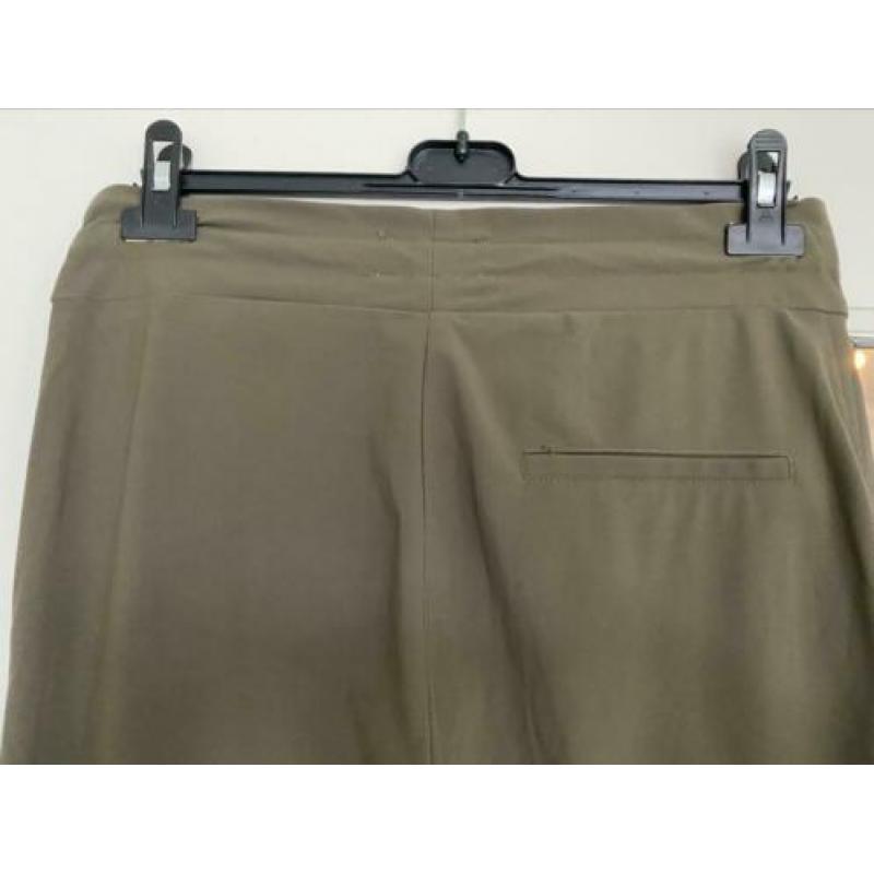 Kaki travelstof broek Jane Lushka (S/M)