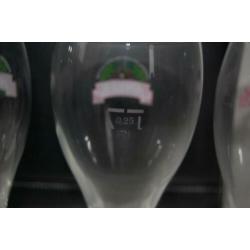 Grolsch vier Amber glazen