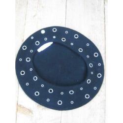 Zwarte dames baret met studs van Fiebig Maat L = 58