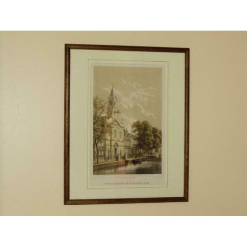 Diverse Heliogravures Litho's Den Haag Leeuwarden vanaf 1790