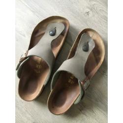 Birkenstock slippers, taupe, maat 40
