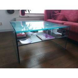Glazen salontafel 90x90x45