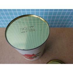 Vintage Tomado blikken doos met rozen