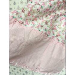 H&M lange Holly Hobby rok bloemetjes stroken 7-8 128