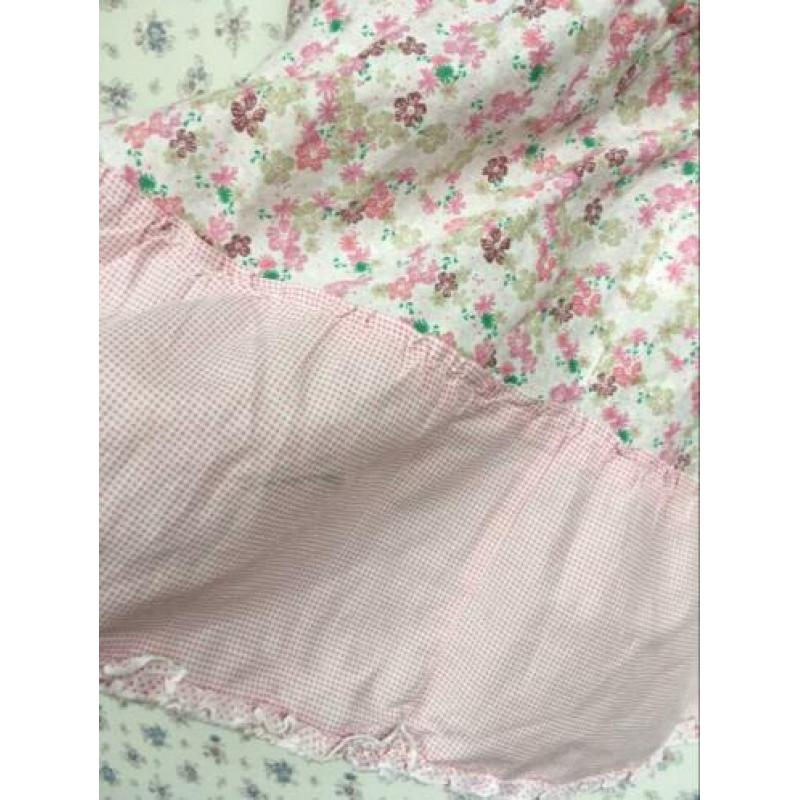 H&M lange Holly Hobby rok bloemetjes stroken 7-8 128