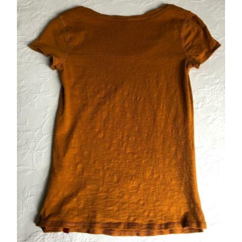 Nieuw t shirt shirt topje EDC by Esprit maat 36 Small bruin