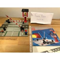 Lego 9V Trein 4539 - Manual Level Crossing (100% compleet)
