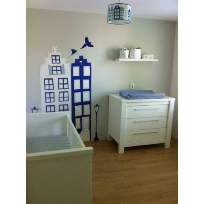 Complete babykamer | commode | kast | ledikant | wit modern