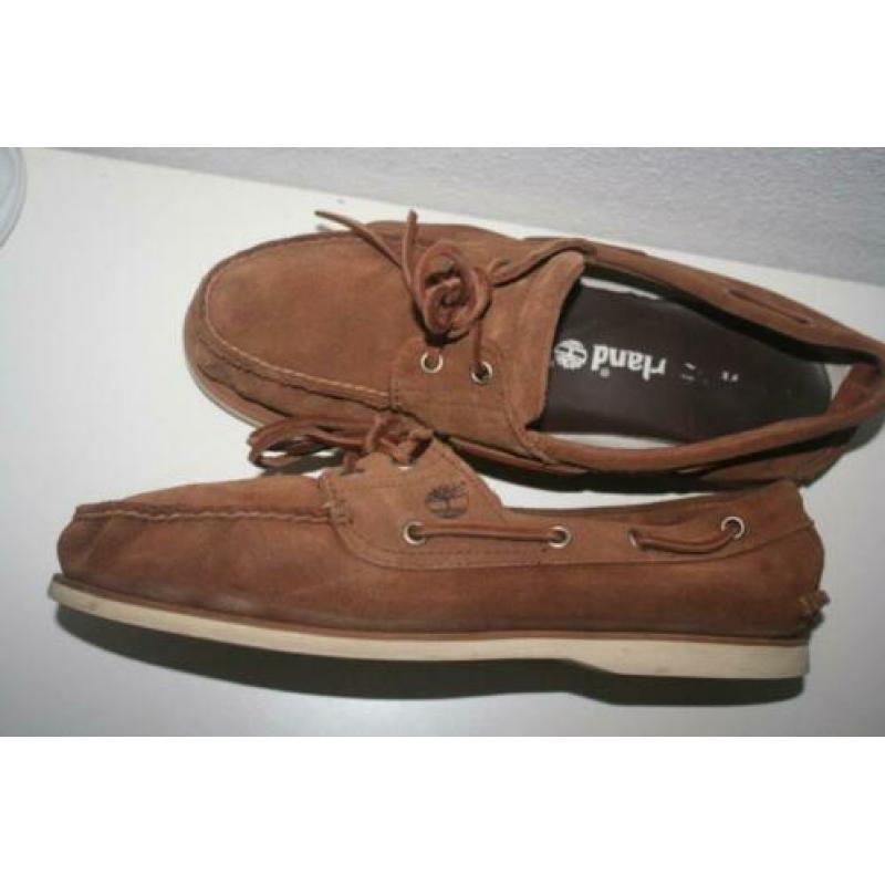 Timberland heren suede cognac kleur leer schoenen mt 44/ W10