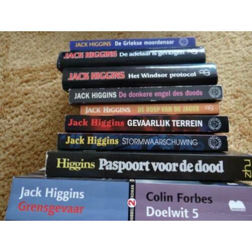 Negen boeken Jack Higgins