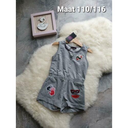 Maat 110/116 NIEUW Meisjes Korte Jumpsuit FANNY LOOK