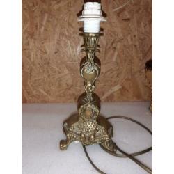 Zware messing schemerlamp