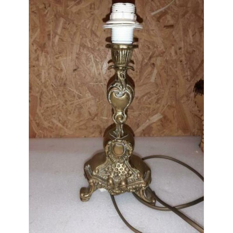 Zware messing schemerlamp